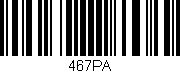 Código de barras (EAN, GTIN, SKU, ISBN): '467PA'
