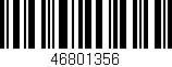 Código de barras (EAN, GTIN, SKU, ISBN): '46801356'
