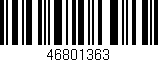 Código de barras (EAN, GTIN, SKU, ISBN): '46801363'