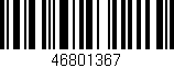 Código de barras (EAN, GTIN, SKU, ISBN): '46801367'