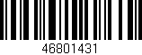 Código de barras (EAN, GTIN, SKU, ISBN): '46801431'
