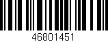 Código de barras (EAN, GTIN, SKU, ISBN): '46801451'