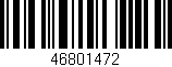 Código de barras (EAN, GTIN, SKU, ISBN): '46801472'