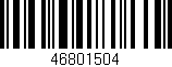 Código de barras (EAN, GTIN, SKU, ISBN): '46801504'