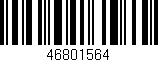 Código de barras (EAN, GTIN, SKU, ISBN): '46801564'
