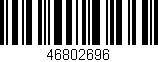 Código de barras (EAN, GTIN, SKU, ISBN): '46802696'