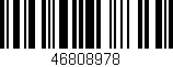 Código de barras (EAN, GTIN, SKU, ISBN): '46808978'