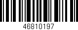 Código de barras (EAN, GTIN, SKU, ISBN): '46810197'