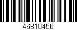 Código de barras (EAN, GTIN, SKU, ISBN): '46810456'