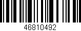 Código de barras (EAN, GTIN, SKU, ISBN): '46810492'