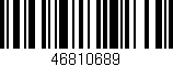 Código de barras (EAN, GTIN, SKU, ISBN): '46810689'