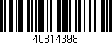 Código de barras (EAN, GTIN, SKU, ISBN): '46814398'