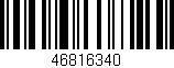 Código de barras (EAN, GTIN, SKU, ISBN): '46816340'