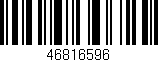 Código de barras (EAN, GTIN, SKU, ISBN): '46816596'