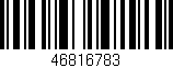 Código de barras (EAN, GTIN, SKU, ISBN): '46816783'