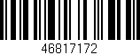 Código de barras (EAN, GTIN, SKU, ISBN): '46817172'