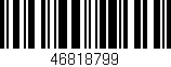 Código de barras (EAN, GTIN, SKU, ISBN): '46818799'