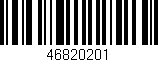 Código de barras (EAN, GTIN, SKU, ISBN): '46820201'