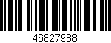 Código de barras (EAN, GTIN, SKU, ISBN): '46827988'