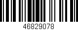 Código de barras (EAN, GTIN, SKU, ISBN): '46829078'