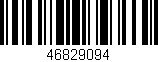 Código de barras (EAN, GTIN, SKU, ISBN): '46829094'