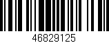 Código de barras (EAN, GTIN, SKU, ISBN): '46829125'