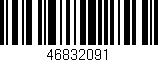 Código de barras (EAN, GTIN, SKU, ISBN): '46832091'