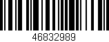 Código de barras (EAN, GTIN, SKU, ISBN): '46832989'