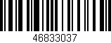 Código de barras (EAN, GTIN, SKU, ISBN): '46833037'