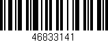 Código de barras (EAN, GTIN, SKU, ISBN): '46833141'