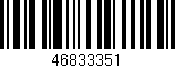Código de barras (EAN, GTIN, SKU, ISBN): '46833351'