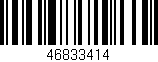 Código de barras (EAN, GTIN, SKU, ISBN): '46833414'