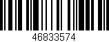 Código de barras (EAN, GTIN, SKU, ISBN): '46833574'