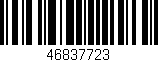 Código de barras (EAN, GTIN, SKU, ISBN): '46837723'