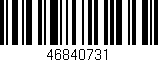Código de barras (EAN, GTIN, SKU, ISBN): '46840731'