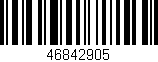 Código de barras (EAN, GTIN, SKU, ISBN): '46842905'