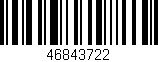 Código de barras (EAN, GTIN, SKU, ISBN): '46843722'