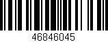 Código de barras (EAN, GTIN, SKU, ISBN): '46846045'