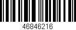 Código de barras (EAN, GTIN, SKU, ISBN): '46846216'