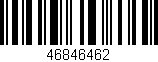 Código de barras (EAN, GTIN, SKU, ISBN): '46846462'