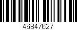 Código de barras (EAN, GTIN, SKU, ISBN): '46847627'
