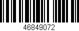 Código de barras (EAN, GTIN, SKU, ISBN): '46849072'