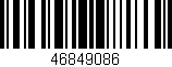 Código de barras (EAN, GTIN, SKU, ISBN): '46849086'