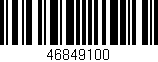 Código de barras (EAN, GTIN, SKU, ISBN): '46849100'