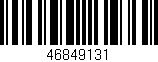 Código de barras (EAN, GTIN, SKU, ISBN): '46849131'