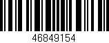 Código de barras (EAN, GTIN, SKU, ISBN): '46849154'