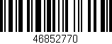 Código de barras (EAN, GTIN, SKU, ISBN): '46852770'