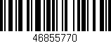 Código de barras (EAN, GTIN, SKU, ISBN): '46855770'