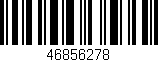 Código de barras (EAN, GTIN, SKU, ISBN): '46856278'