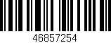 Código de barras (EAN, GTIN, SKU, ISBN): '46857254'